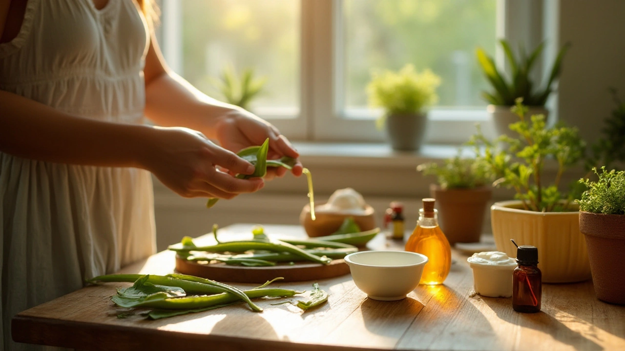 Přírodní maska na obličej s aloe vera: krok za krokem