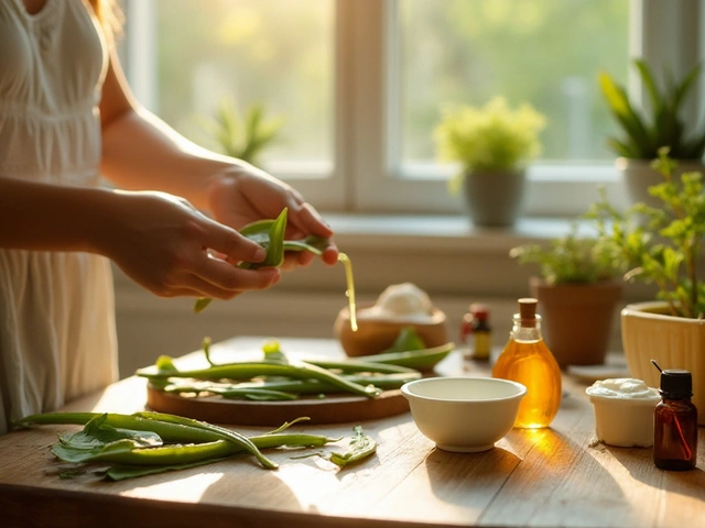 Přírodní maska na obličej s aloe vera: krok za krokem