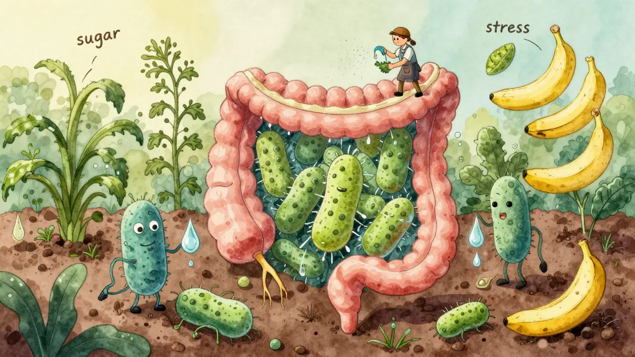 Střevo jako zahrada, kde laktobacily pěstují vlasovité struktury a odstraňují škodlivé plevely.