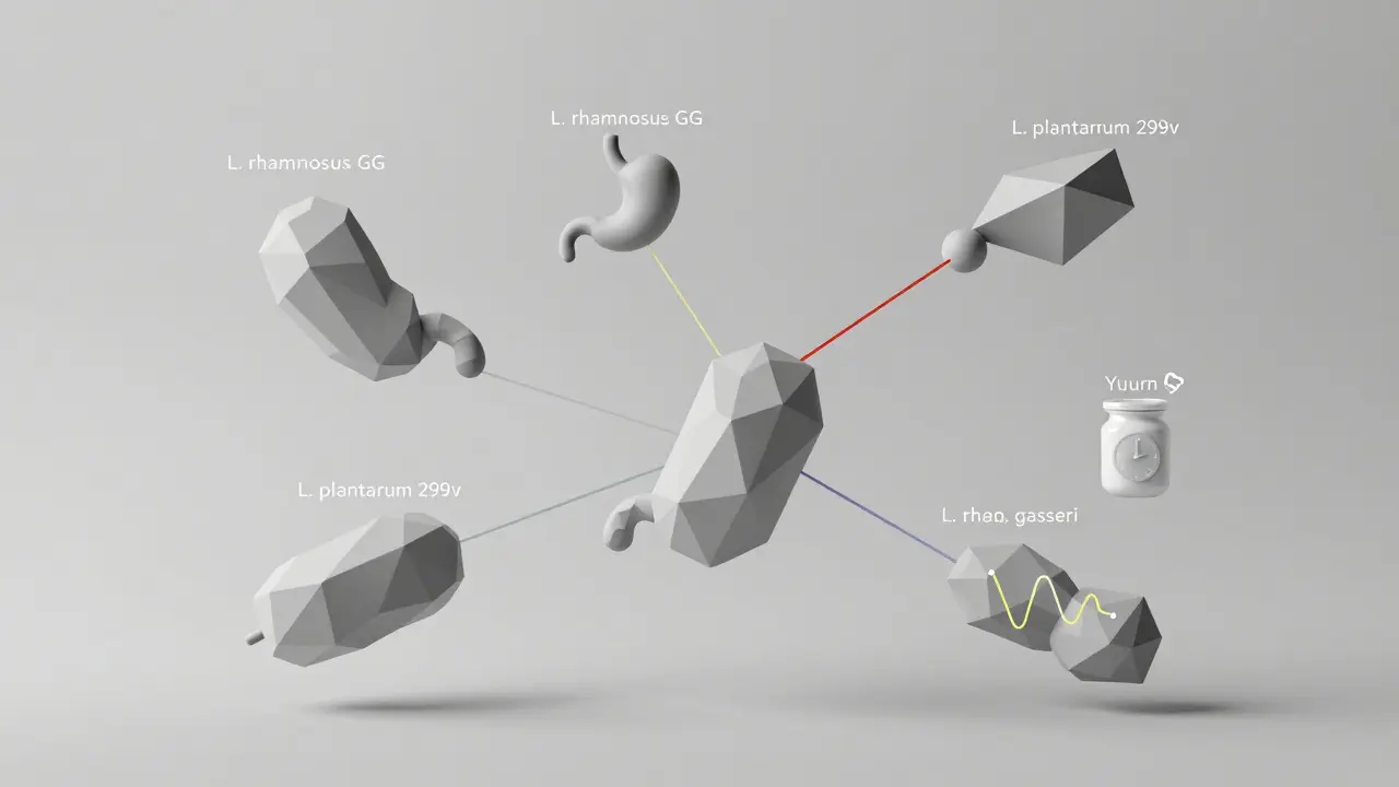 Šest vědecky ověřených kmenů laktobacilů s příslušnými zdravotními benefity.