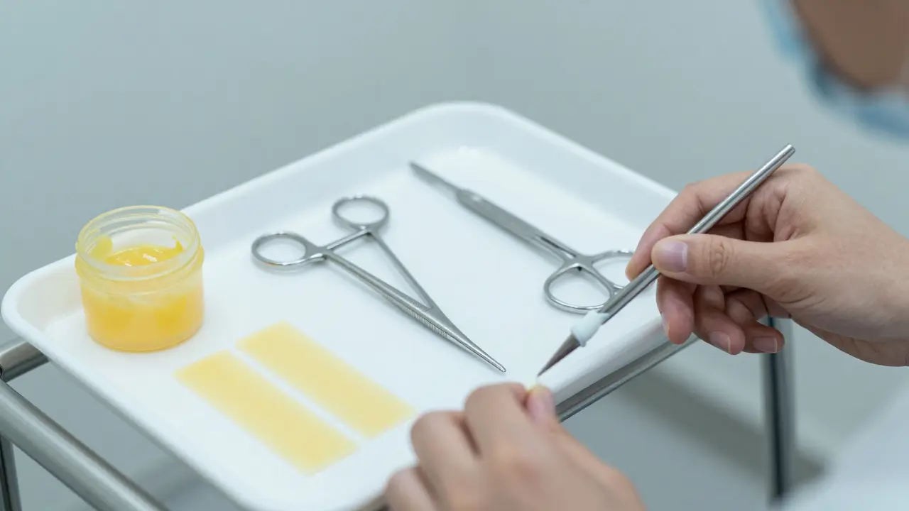 Profesionální voskovací nástroje v klinice.