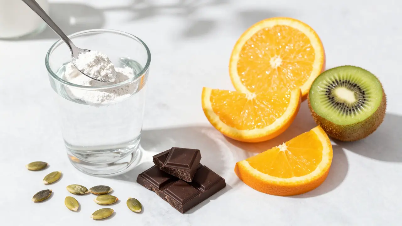 Ingredience jako vitamín C a omega-3 podporující účinek kolagenu