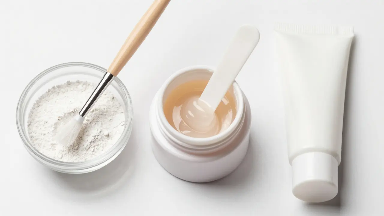 Srovnání materiálů: akrylátový prášek, gel a polygel