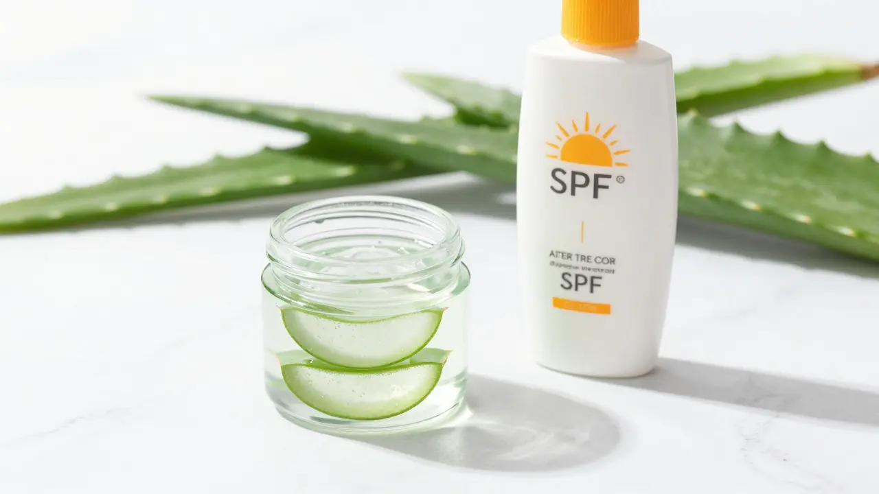 Gel z aloe vera a opalovací krém jako péče po IPL